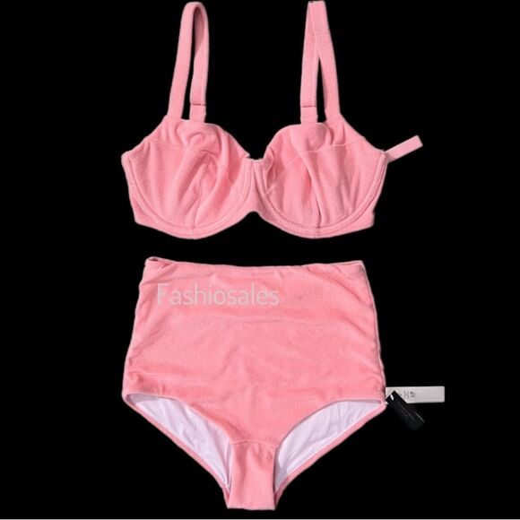 Victorias Secret Set Wicked Push Up without padding terry Bikini Top & Bottom - Picture 1 of 14
